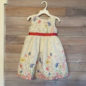 Blueberi boulevard lace floral Easter dress size 4 girls